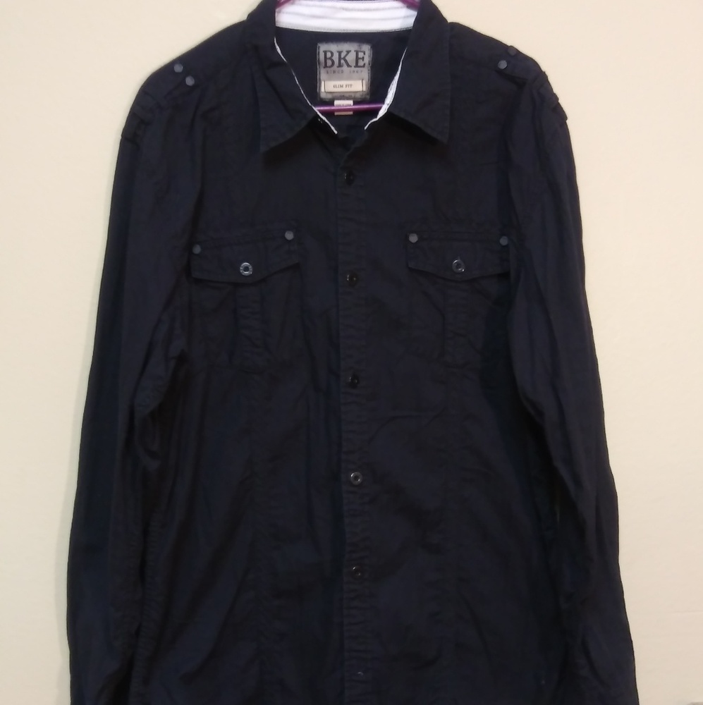 Men's BKE XXL Slim Fit Button Long Sleeve